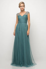 Cinderella Divine ET320 Long Plus Size Formal Dress Bridesmaid Gown