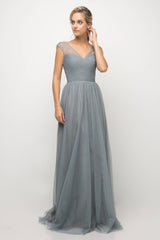 Cinderella Divine ET320 Long Plus Size Formal Dress Bridesmaid Gown