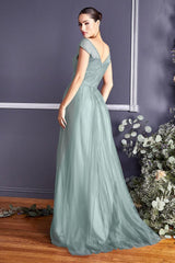 Cinderella Divine ET320 Long Plus Size Formal Dress Bridesmaid Gown