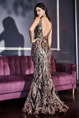 Cinderella Divine J811 Long Formal Prom Dress