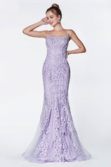 Cinderella Divine KC885 Long Formal Beaded Prom Gown Evening Dress