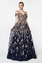 Cinderella Divine KV1034 Prom Long Dress Off Shoulder Evening Gown