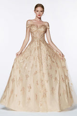 Cinderella Divine KV1034 Prom Long Dress Off Shoulder Evening Gown