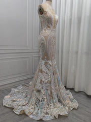Classic Mermaid Lace Floor-Length Prom Dress On Sale