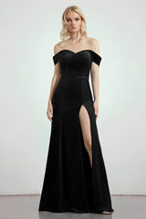 Trumpet-Mermaid Sweep-Brush Train Bridesmaid Dress Formal Dresses CB0271PS