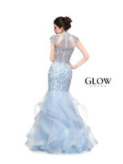 Colors G842 Colors Long Cap Sleeve Formal Mermaid Prom Gown