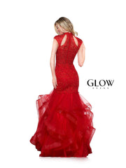Colors G842 Colors Long Cap Sleeve Formal Mermaid Prom Gown