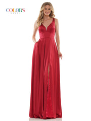 Colors G904 Colors Long Sleeveless Formal Prom Dress