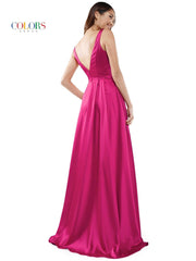 Colors G904 Colors Long Sleeveless Formal Prom Dress