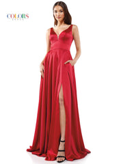 Colors G904 Colors Long Sleeveless Formal Prom Dress