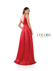 Colors G904 Colors Long Sleeveless Formal Prom Dress