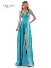 Colors G904 Colors Long Sleeveless Formal Prom Dress