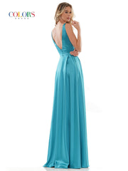 Colors G904 Colors Long Sleeveless Formal Prom Dress