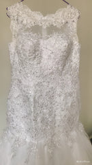 Custom Made Mermaid Lace Africa Wedding Dresses Long Appliques Gown