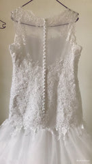 Custom Made Mermaid Lace Africa Wedding Dresses Long Appliques Gown