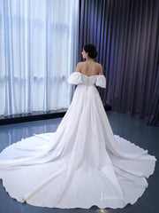 Convertible Short Wedding Dresses with Detachable Train 222187