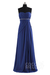 Sheath Floor Length Chiffon Bridesmaid Dress COZF14022