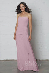 Sheath-Column Floor Length Knitted Fabric Dress COZF17018