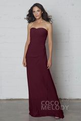 Sheath-Column Floor Length Knitted Fabric Dress COZF17018