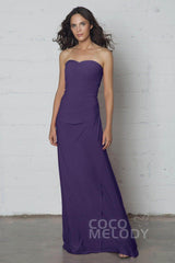 Sheath-Column Floor Length Knitted Fabric Dress COZF17018