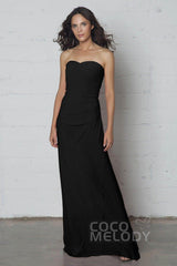 Sheath-Column Floor Length Knitted Fabric Dress COZF17018