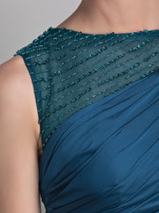 Sheath / Column Mother of the Bride Dress Vintage Inspired Jewel Neck Floor Length Satin Chiffon Sleeveless