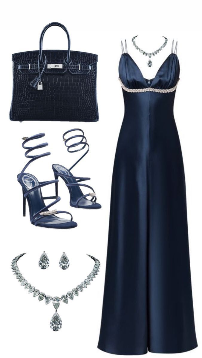 Dark Navy Straps A-Line Satin Long Party Dress Formal Evening Dress, HZ0319
