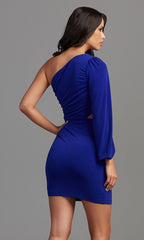 One-Shoulder Junior Short Dance Party Dress