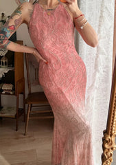 Gorgeous Coral Prom Dress Chiffon Beaded Sheath Evening Dress  DP05115