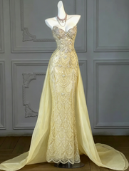 Gorgeous Mermaid Sweetheart Lilac Slit Sequin Long Prom Dress Party Dress Graduation Dresses With Cape DP1984