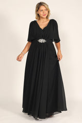 Long Formal Black Evening Dress