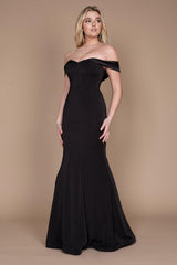 Long Formal Black Evening Mermaid Dress