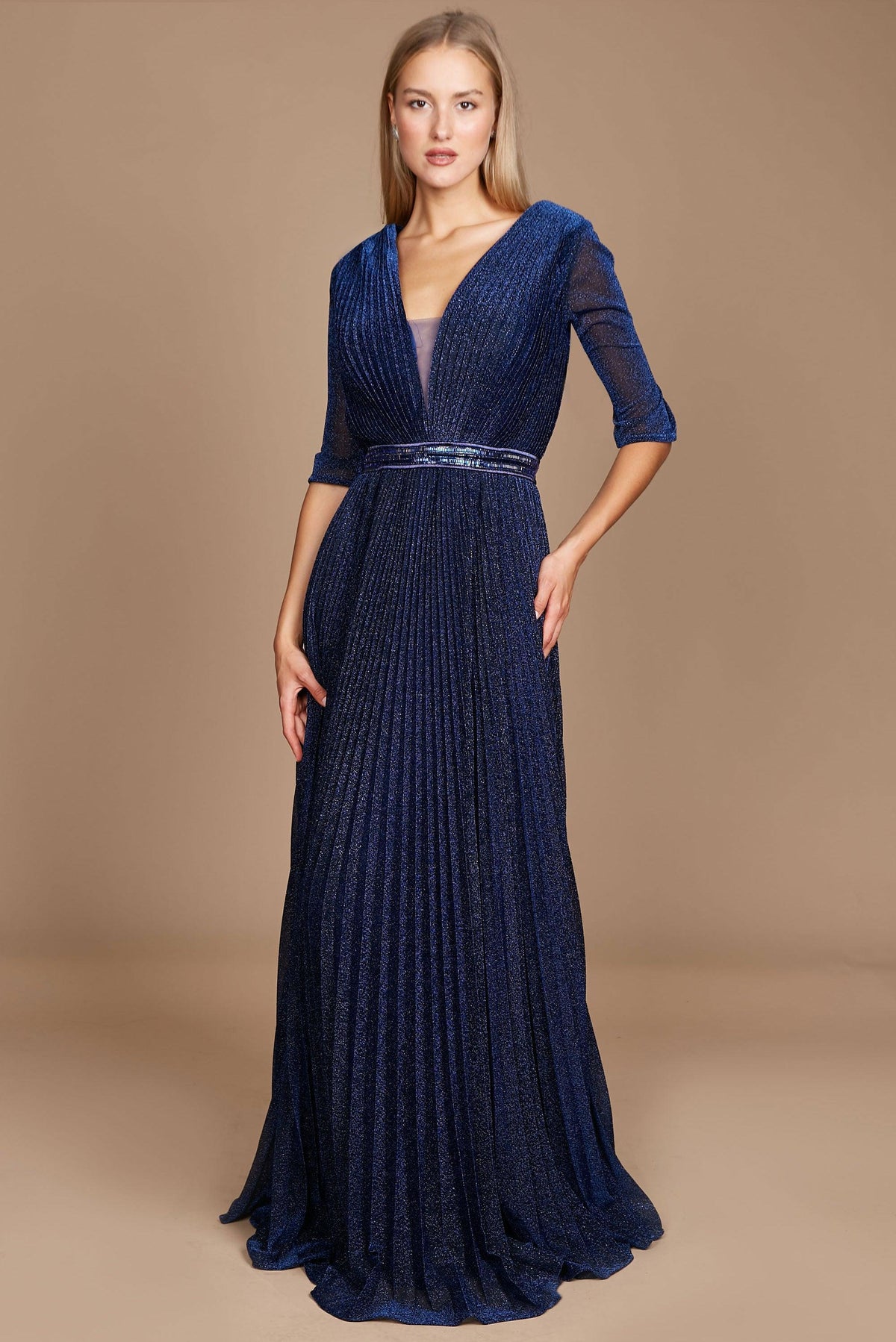 Long Sleeve Formal Evening Dress