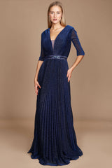 Long Sleeve Formal Evening Dress