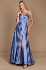 Long Spaghetti Strap Prom Formal Gown