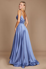Long Spaghetti Strap Prom Formal Gown