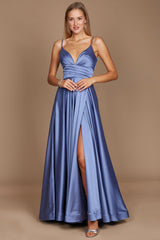 Long Spaghetti Strap Prom Formal Gown