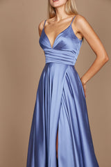 Long Spaghetti Strap Prom Formal Gown