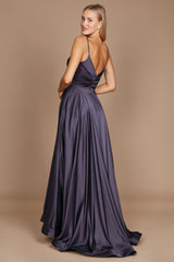 Long Spaghetti Strap Prom Formal Gown