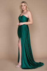 One Shoulder Long Evening Gown Prom Dress