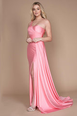 One Shoulder Long Evening Gown Prom Dress
