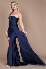 One Shoulder Long Evening Gown Prom Dress