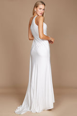 One Shoulder Long Evening Gown Prom Dress