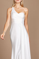 One Shoulder Long Evening Gown Prom Dress