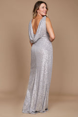 Plus Size Formal Dress Fully Sequin Gown