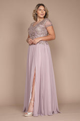 Short Sleeve Formal Mother of The Bride Dress