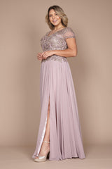 Short Sleeve Formal Mother of The Bride Dress
