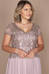 Short Sleeve Formal Mother of The Bride Dress