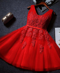 Gray tulle lace short prom dress, gray tulle homecoming dress