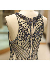 Tulle Jewel Beadings Mermaid Evening Dress